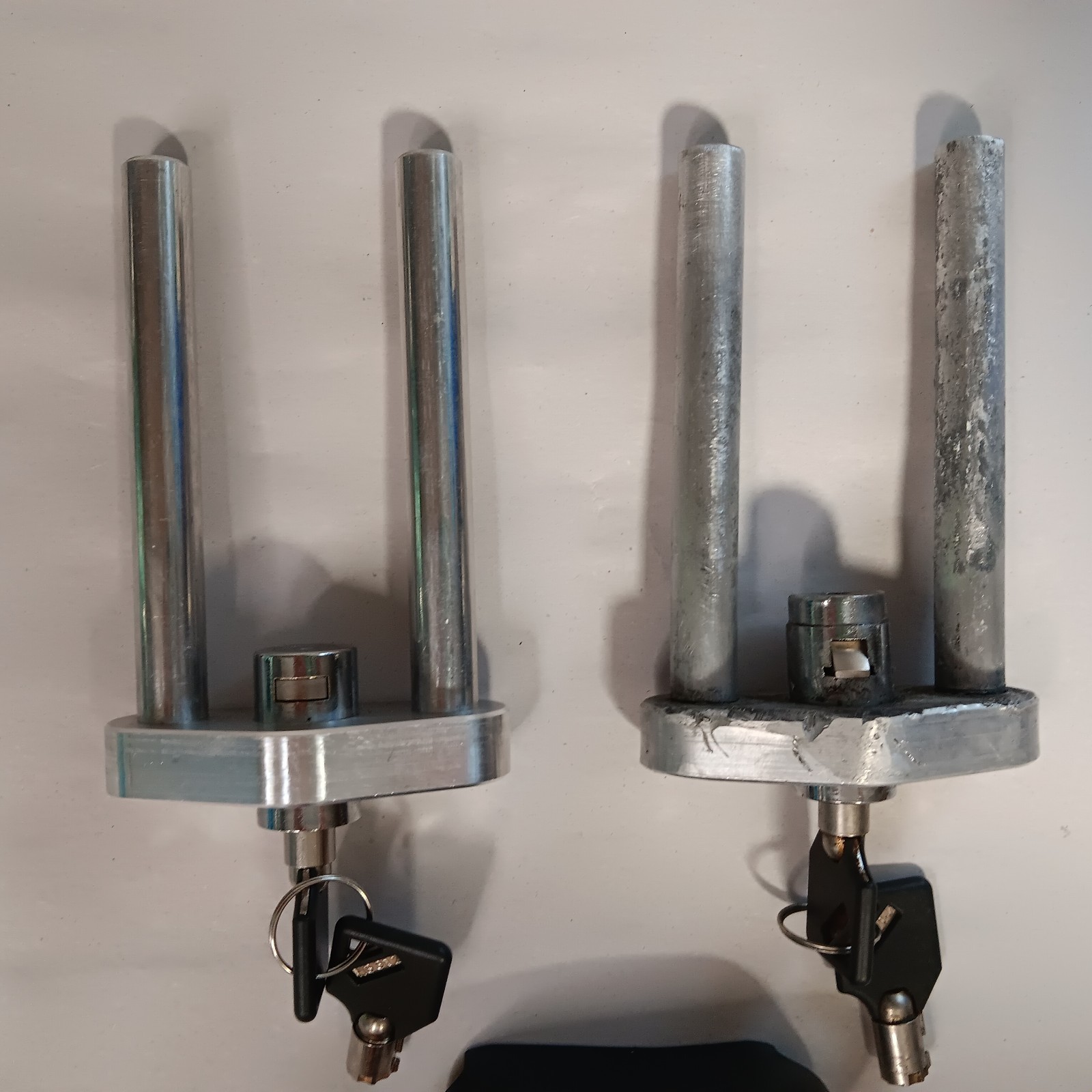 Dual Pin Hitch Lock and Key Sets
