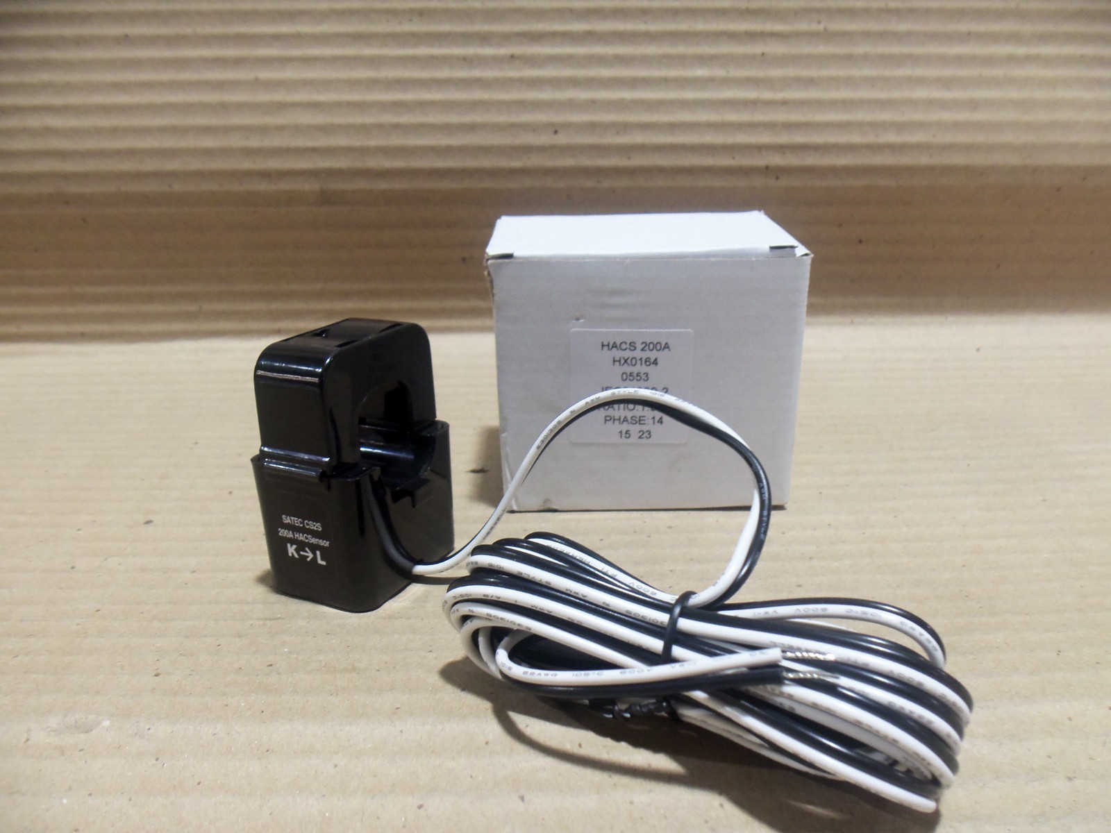 NEW SATEC HACS HX0164 CS2S 200A HACSensor CURRENT SENSOR 14 PHASE 1.002 RATIO