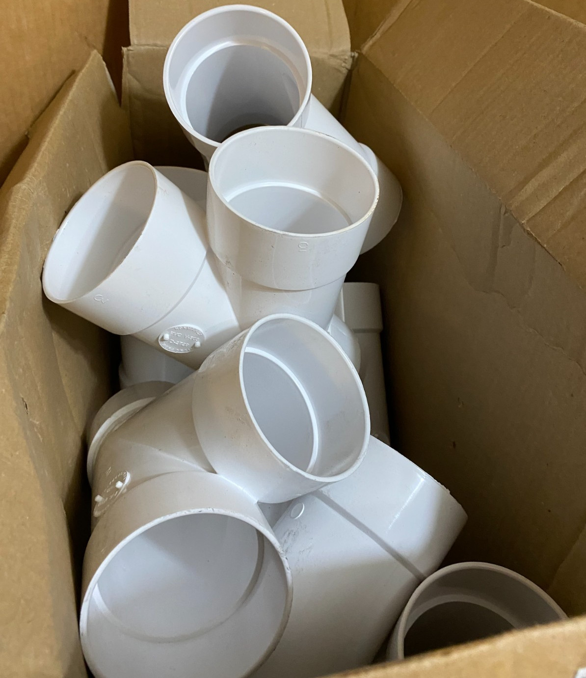 Schedule 40 PVC Pipe Fittings, Wye, 3-In., Hub x Hub x Hub 36-2065 Box of 10