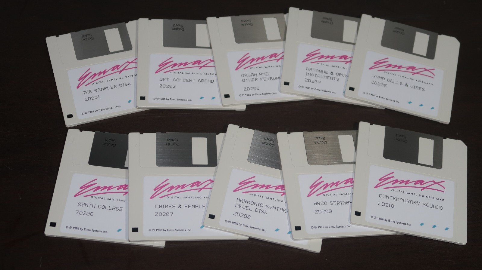 E-MU EMAX 15 Disk Bundle - 15 Emu Diskette Set - ZDXXX - 003