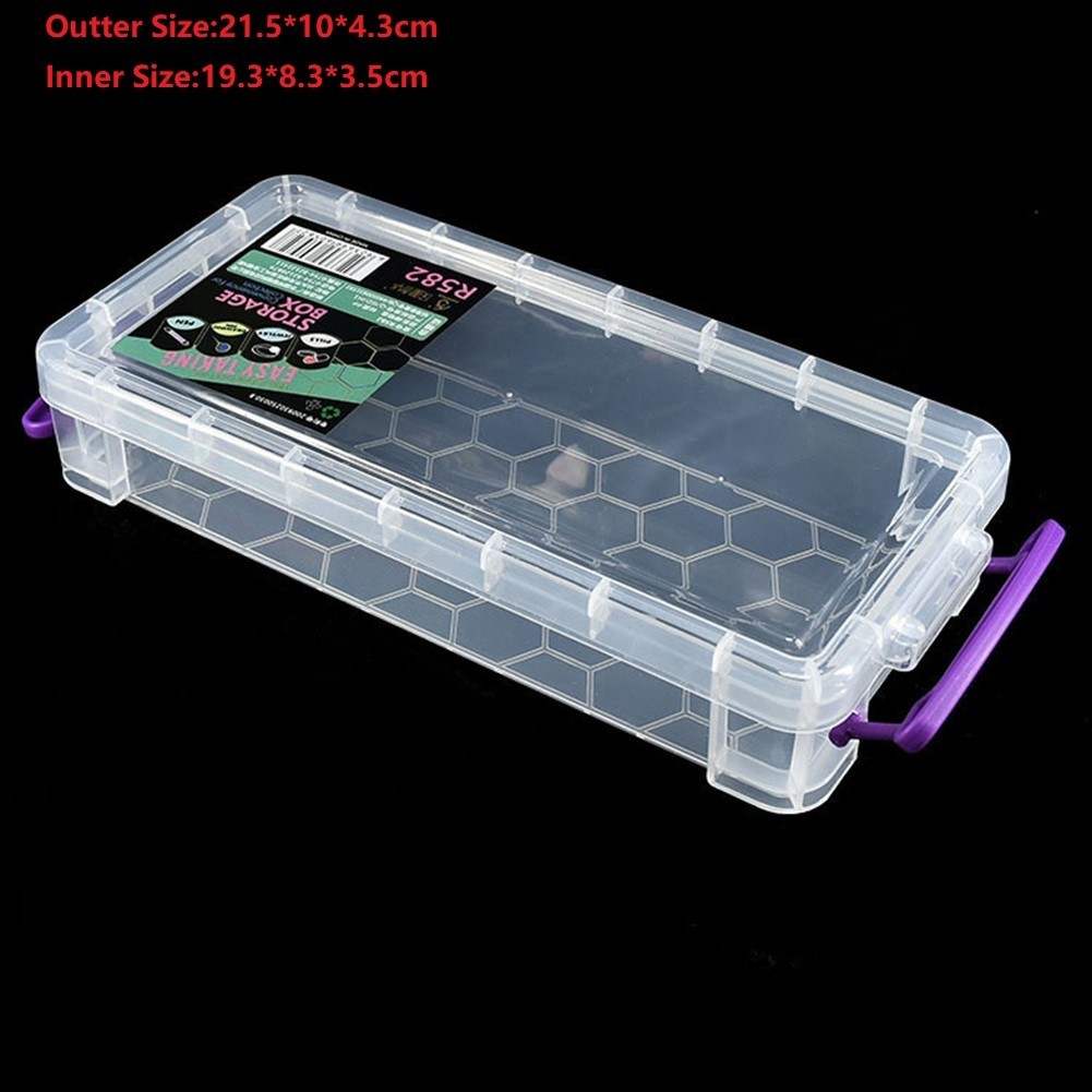 1* Storage Box Portable 21.5*10*4.3cm New Practical Toolbox Container Waterproof