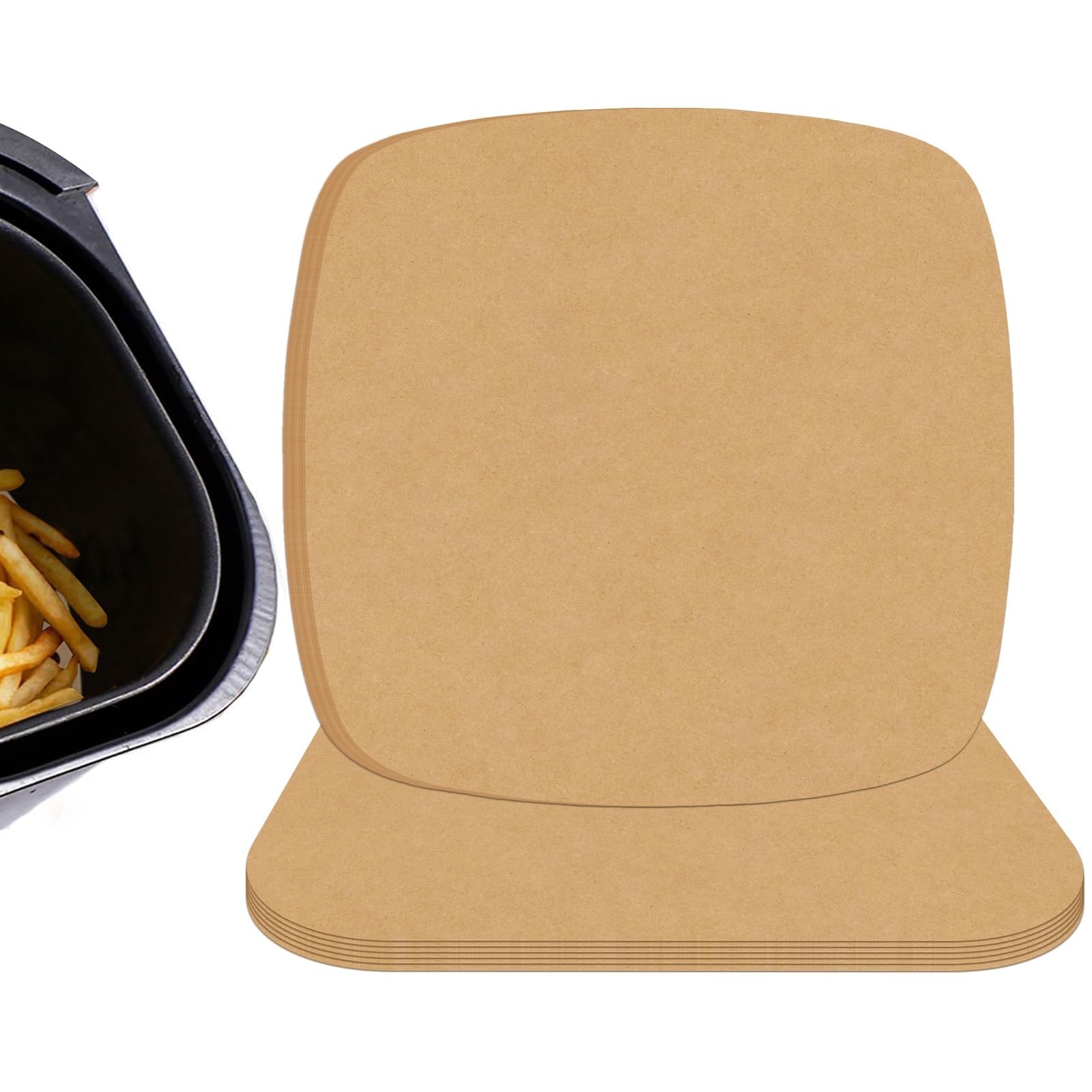 Air Fryer Liners Disposable Parchment Paper Sheets, 8 Inch Unbleached Baking ...