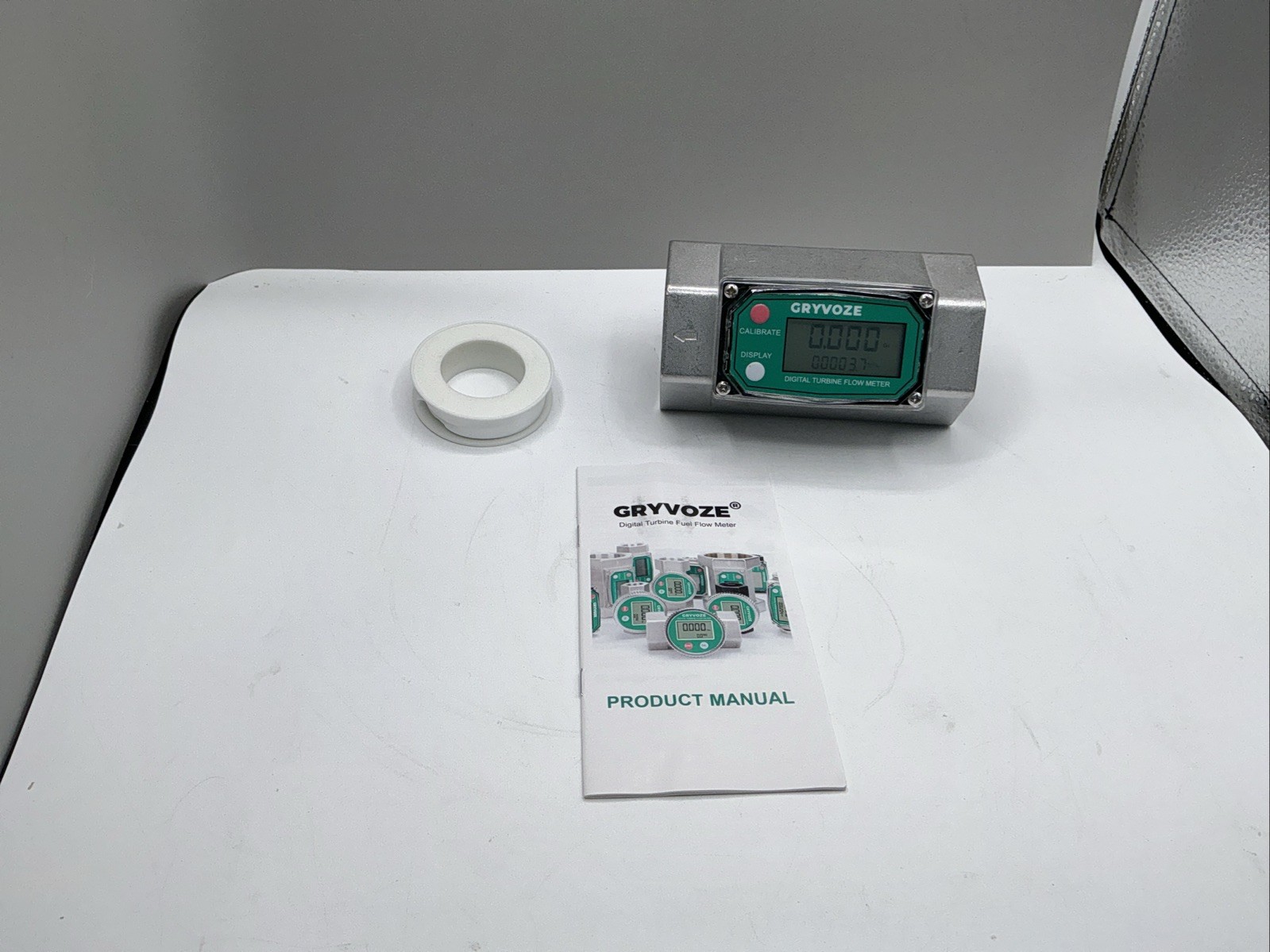 2 Inch NPT Digital Flow Meter 15.8-132 GPM Inline Fuel Turbine GVDTFM-IN2 2493Y