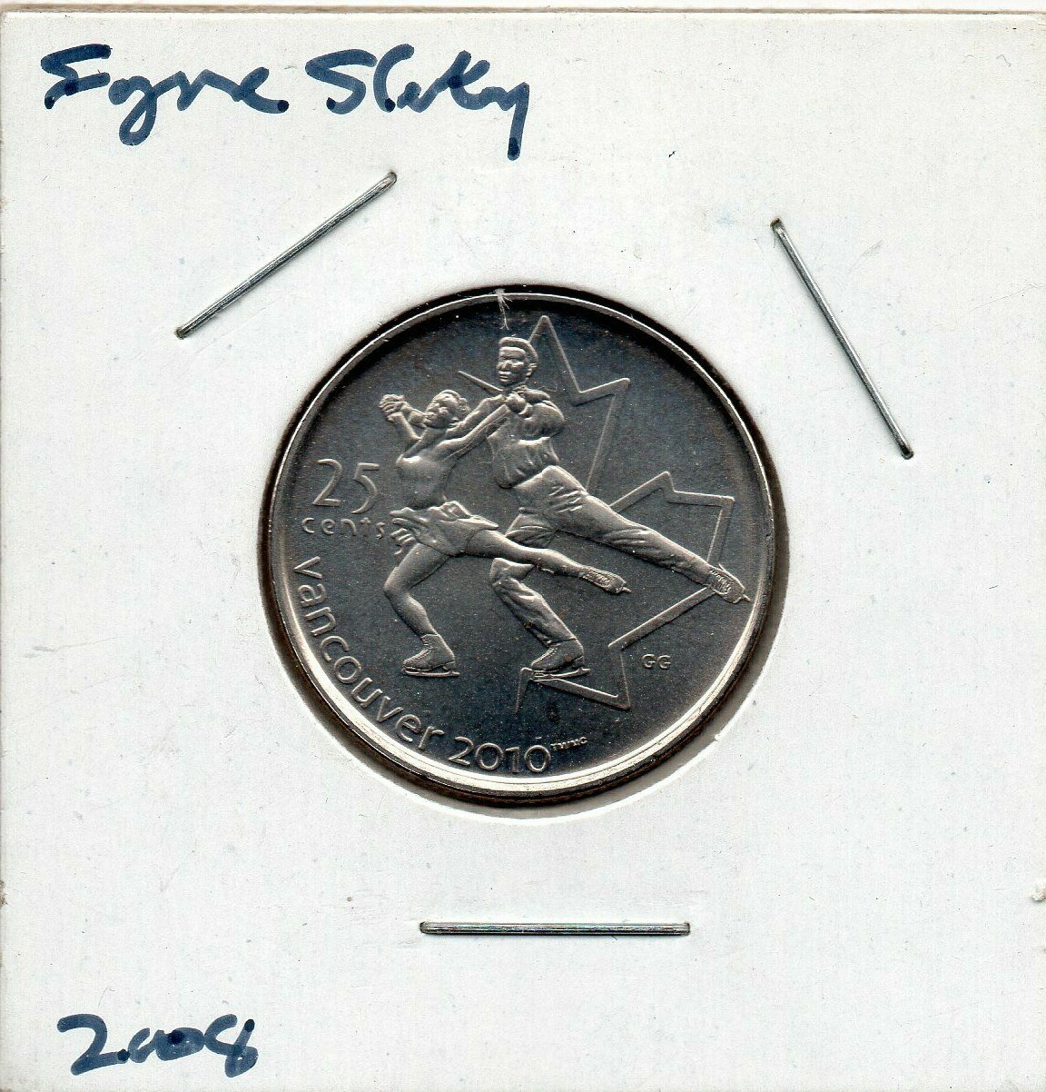 2008 CANADA 25 CENTS VANCOUVER 2010 - FIGURE SKATING