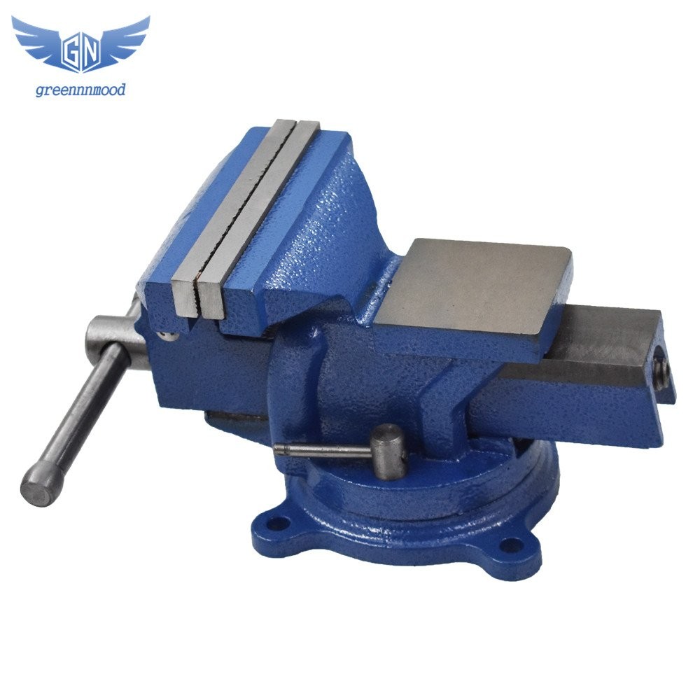 6" Mechanic Bench Vise Table Top Clamp Press Locking Swivel Base Heavy Duty