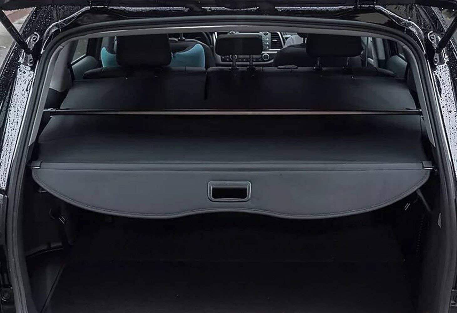 kaungka Cargo Cover Retractable for 2015-2017 Ford Edge Black
