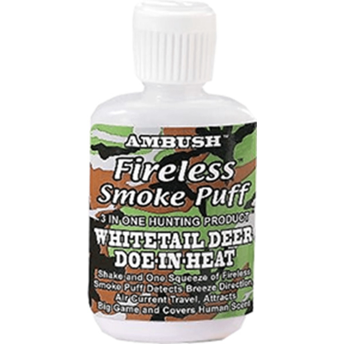 Whitetail Deer Hunting Doe-In-Heat Wind Detection Powder AMBUSH™ Mocassin Joe