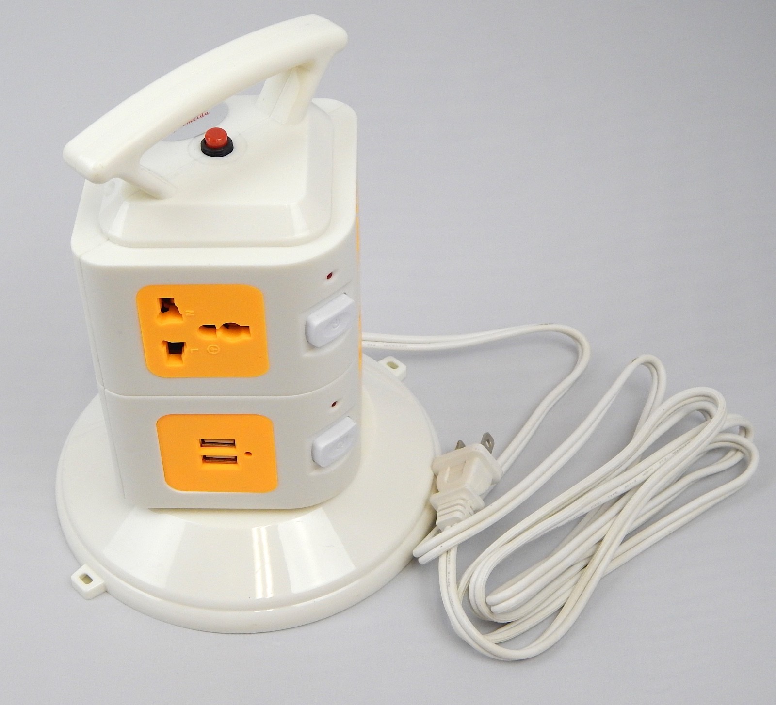 7 AC Outlets Power Strip 2 USB Ports Sockets Smart Charging Ports