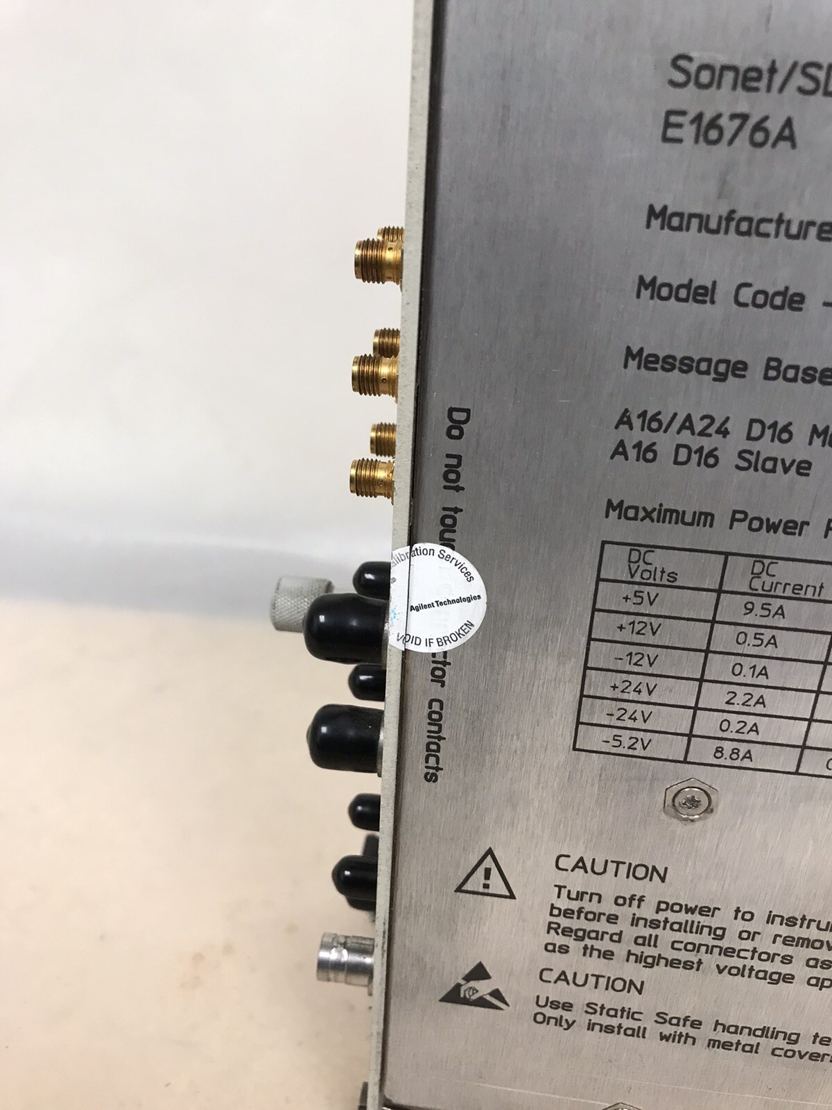 HP E1676B Sonet/SDH Transport Overhead Analyzer VXI Module E1676A/B
