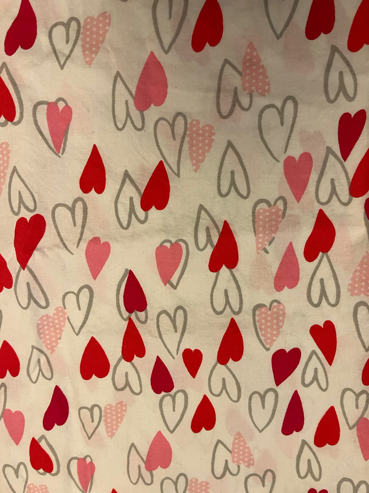 The Company Kids Standard Heart Sham Pink, Red & White EUC