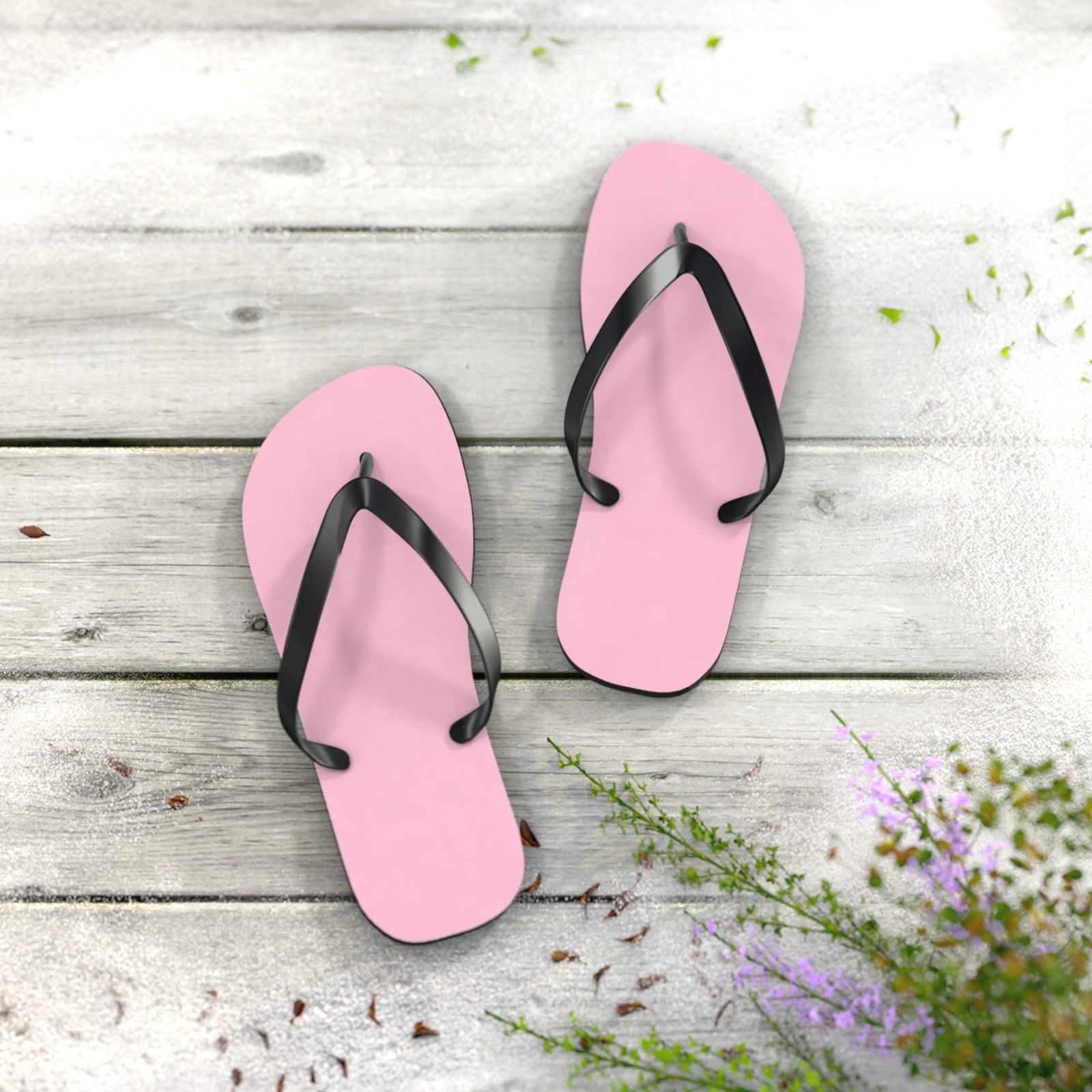Light Pink Flip Flops, Sandals Slides, Summer Footwear, Brand New