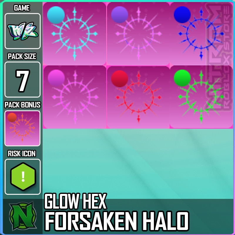 World Zero WZ - 7 PACK - GLOW HEX - FORSAKEN HALO + PACKBONUS: ORANGE