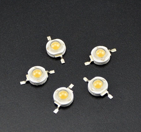 50PCS 1W Led Chip High Power LED Beads 100-110LM Warm White
