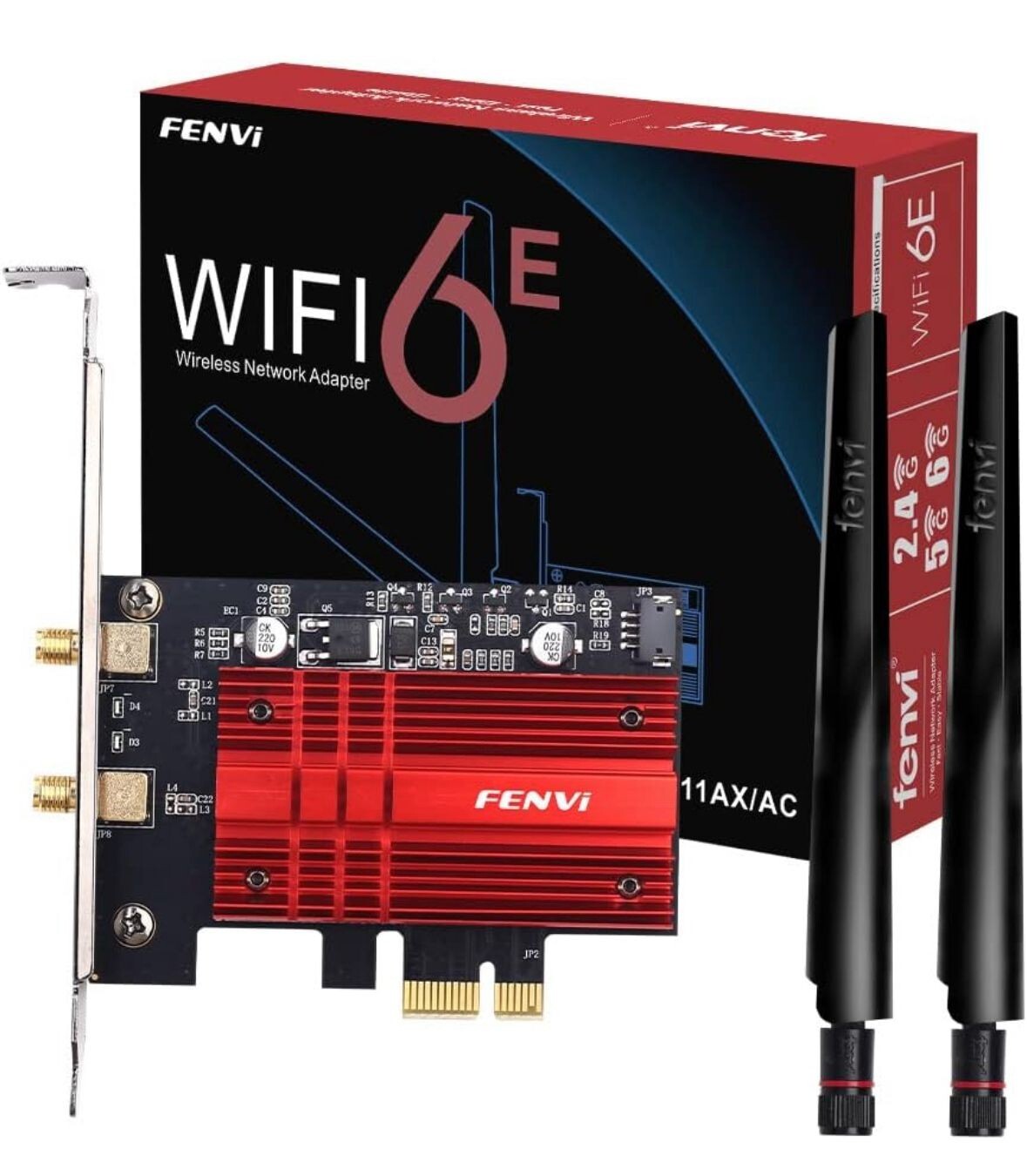 Fenvi Wifi 6E Network Adaptor 802.11AX/AC- New Open- Box