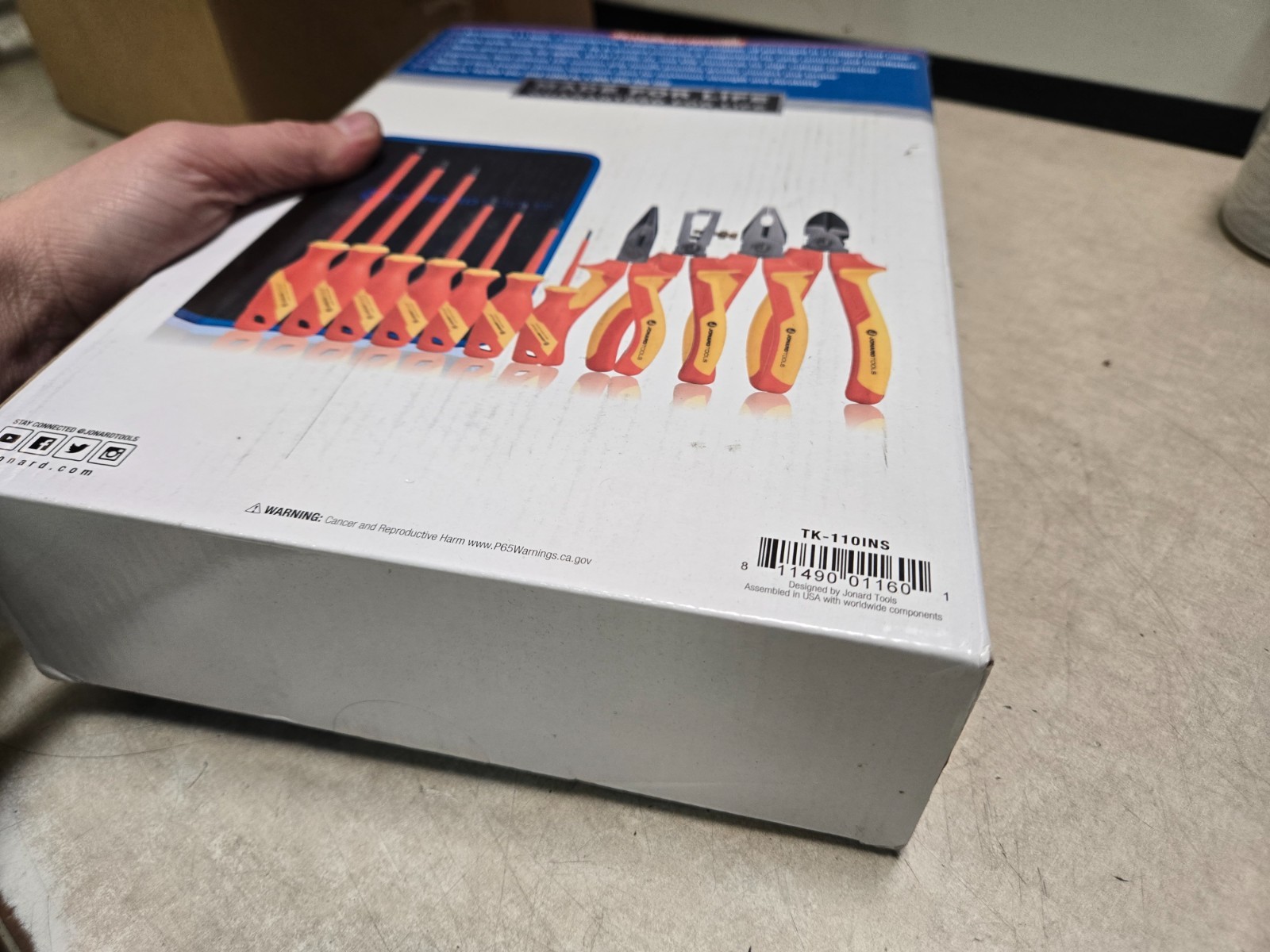 JONARD TOOLS TK-110INS Insulated Tool Set,11 pc. 2TDP7 Sealed