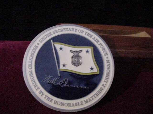 Under Secretary of the Air Force Matthew F Donavan USAF Challenge Coin-Free Ship