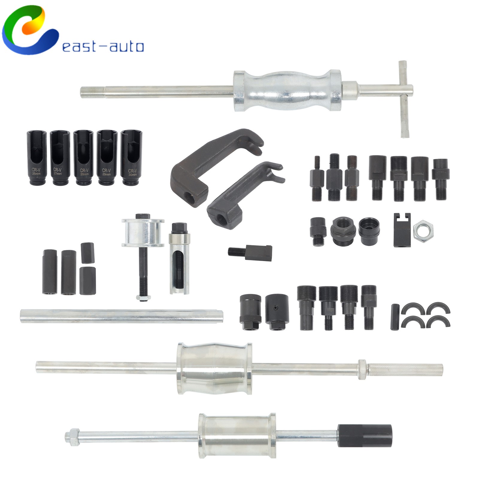 Universal 40Pcs Diesel Injector Remover Slide Hammer Puller Extractor Kit