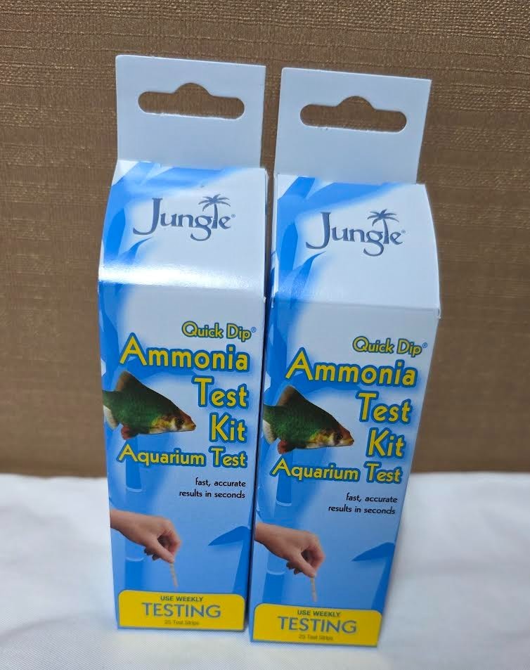 Jungle Quick Dip Ammonia Test Kit, 50 Aquarium Test Strips 2 PACK - Brand NEW