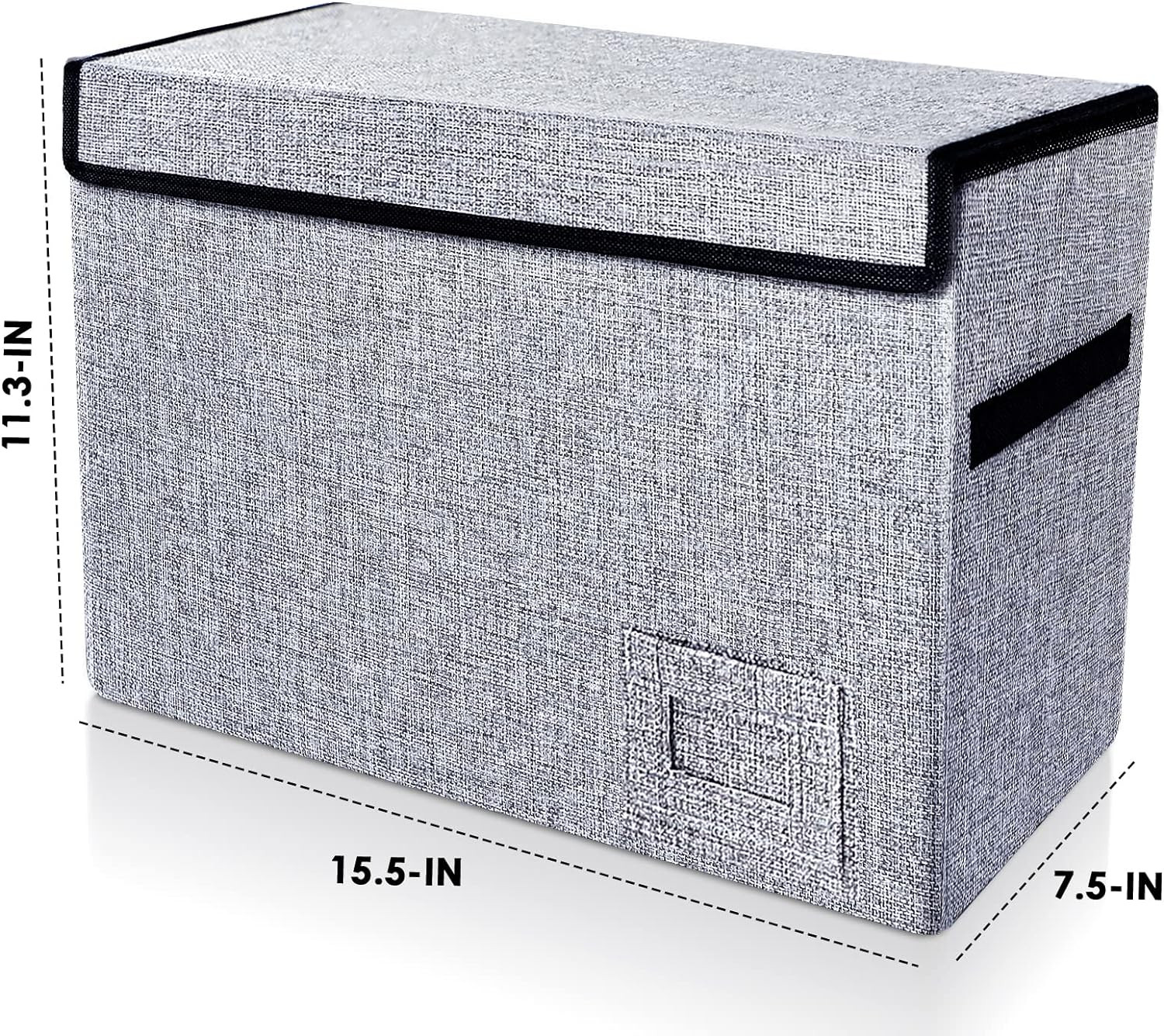 Heavy Duty Collapsible Comic Book Storage Box - Holds 150 Comics, Grey