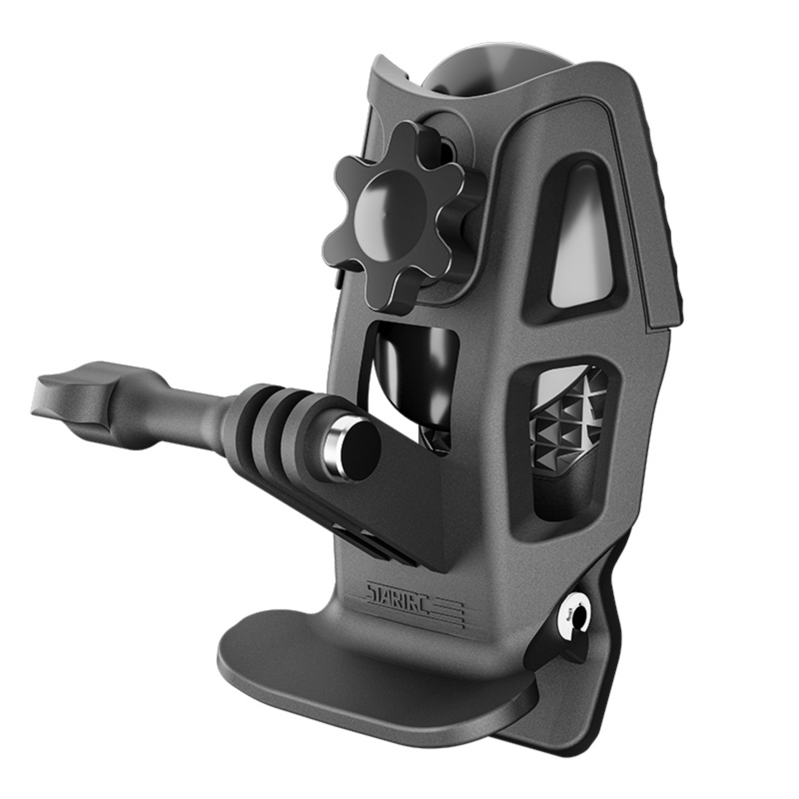 Helmet Chin Clip Mount for DJI Action Gopro Hero Insta360 Ace Adjustable