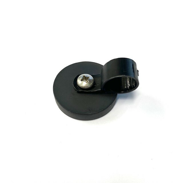 1X Strong Rubber Coated Neodymium Pot Magnet 31mm with NYLON P Clamp Magnet