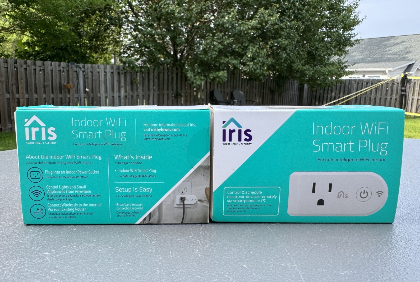 2 NIB Iris Smart Home & Security Co. Indoor WiFi Smart Plugs