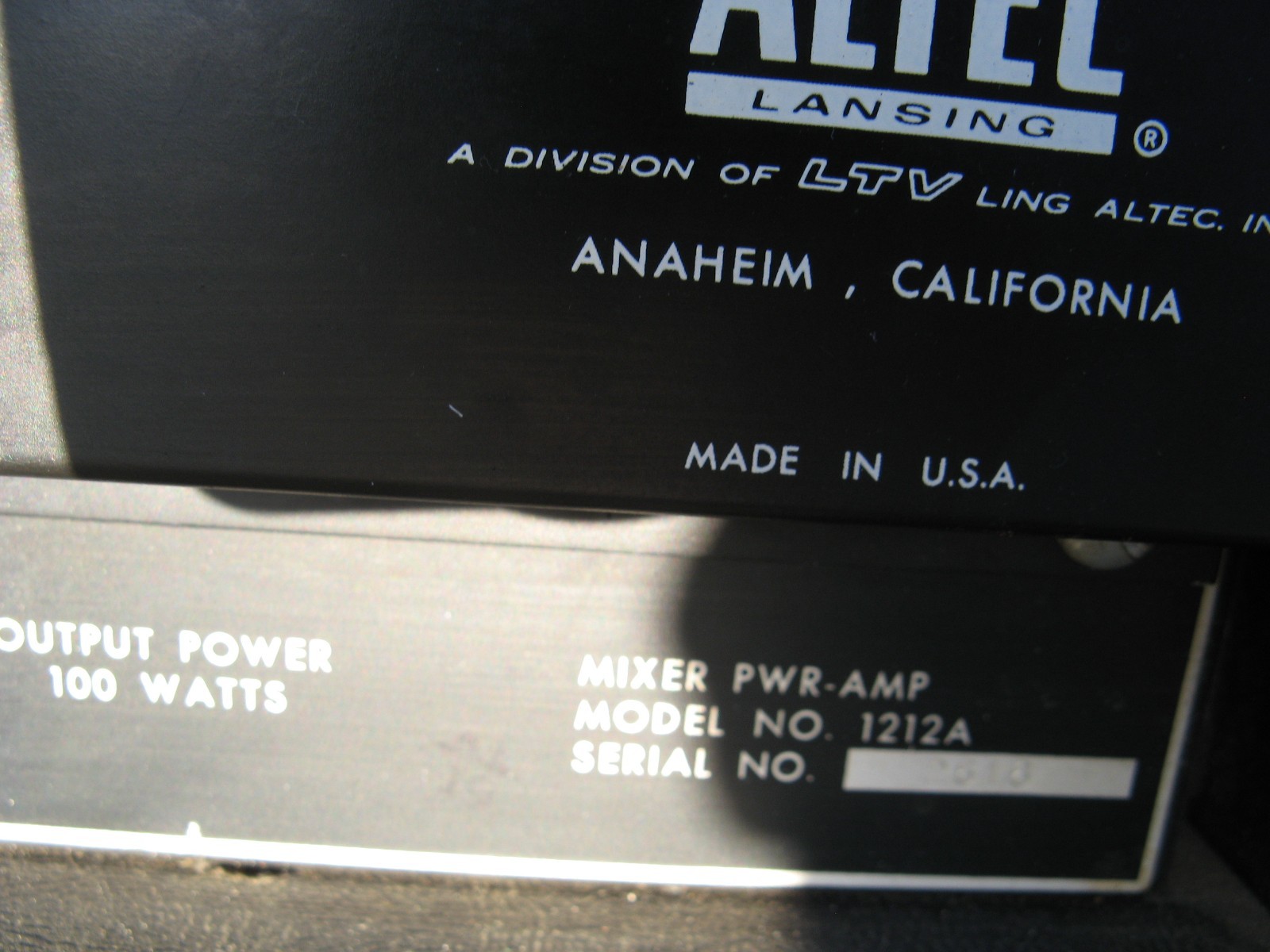 Altec 1212 1212A control console PA Reverb Echo Rust Never Sleeps Needs Work