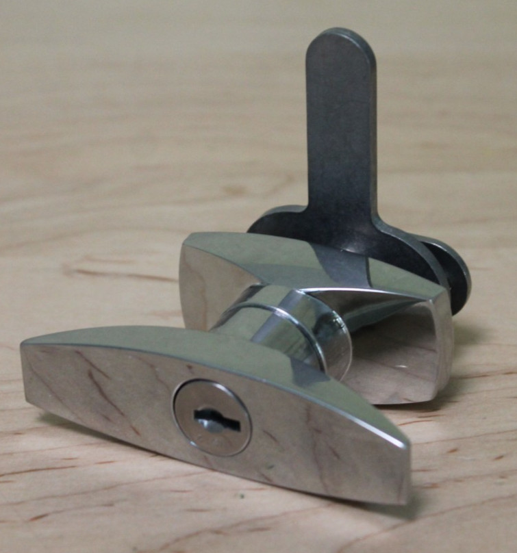 Concave T-Handle Latch Key Cam Lock for Locker / Cabinet Heavy Duty Security