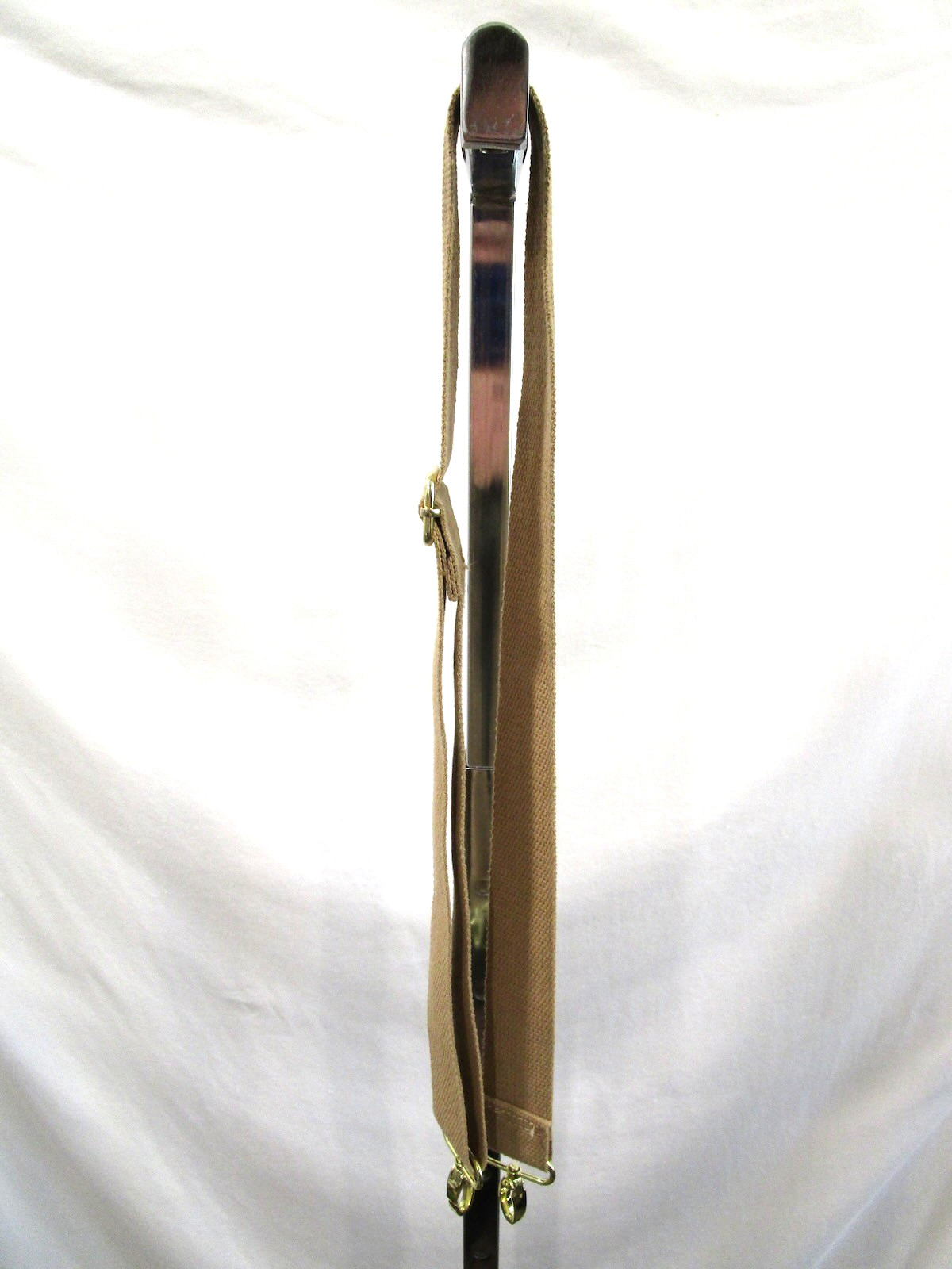 Tan Brown Canvas Gold Hardware Adjustable Replacement Shoulder Strap