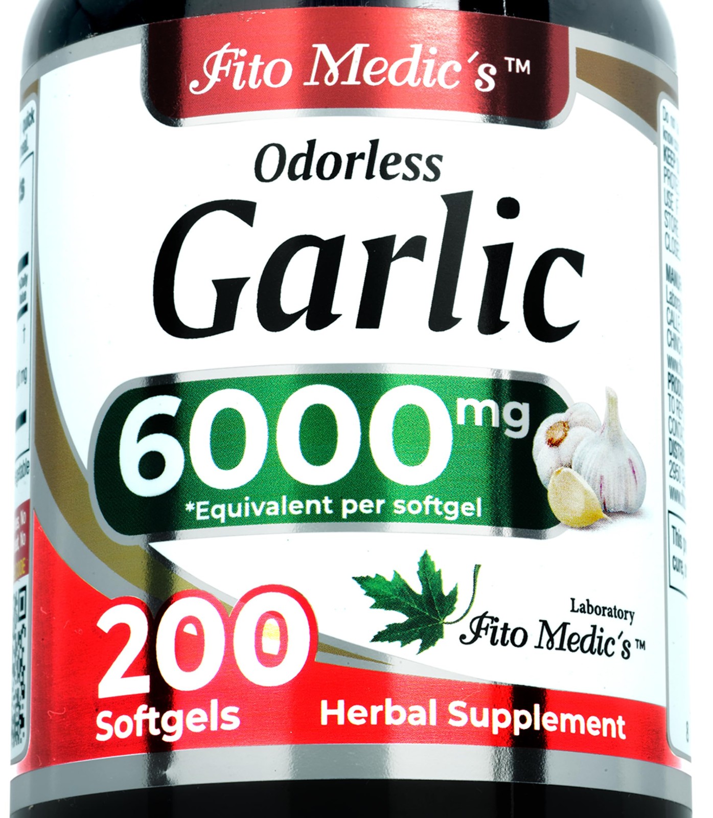FITO MEDIC'S Garlic Pills | Supplements | 200 200 Count (Pack of 1)