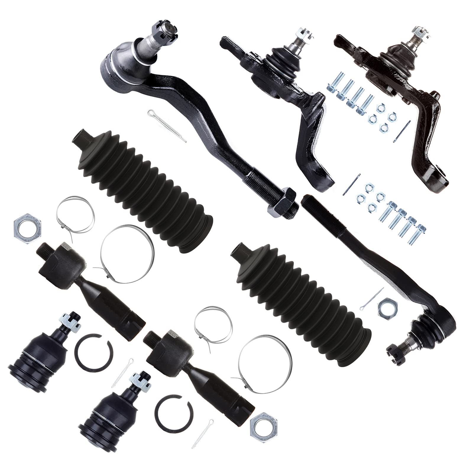10pcs Front Tie Rod End Ball Joint Suspension Kit 1995-2004 Tacoma