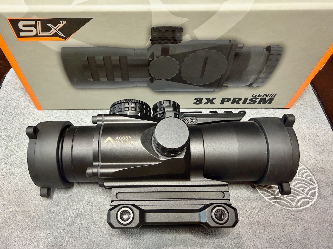 Primary Arms SLX 3x32mm Gen III Prism Scope - ACSS-300BLK/7.62x39