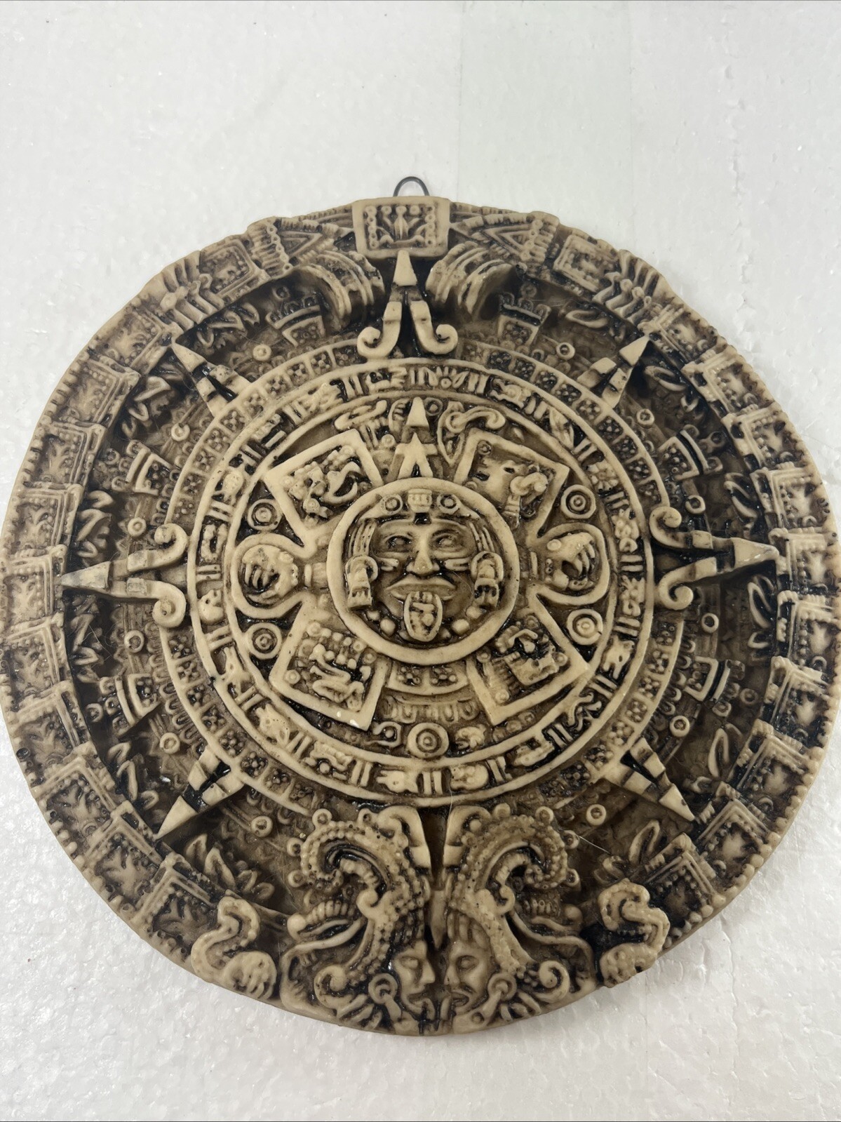 Vintage Mayan Calendar Raised Wall Plaque Chariots Of The Gods Ancient Aliens 7”