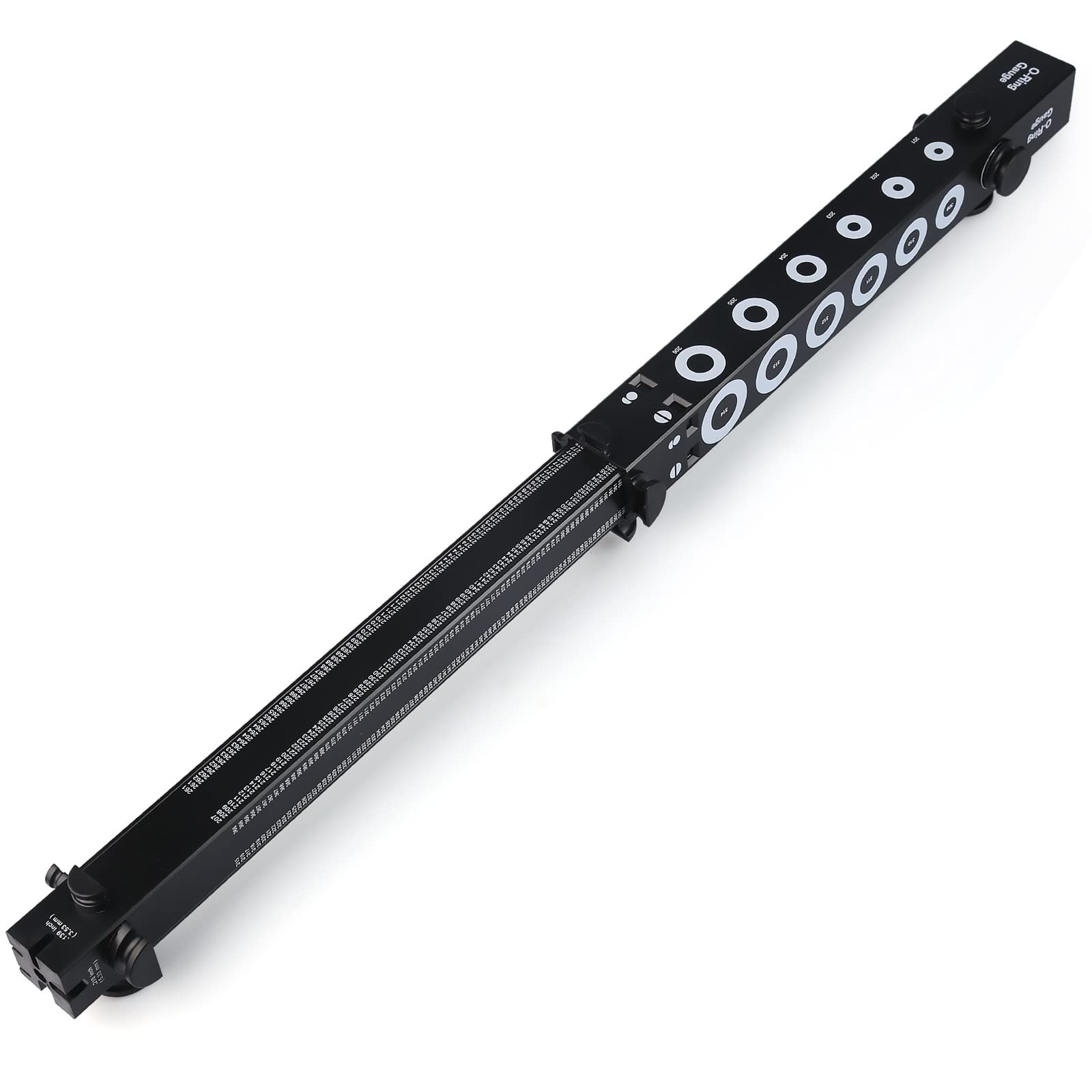 O-Ring Gauge Make Work Smart, Telescoping O Ring Sizing Plastic Gauge, Black