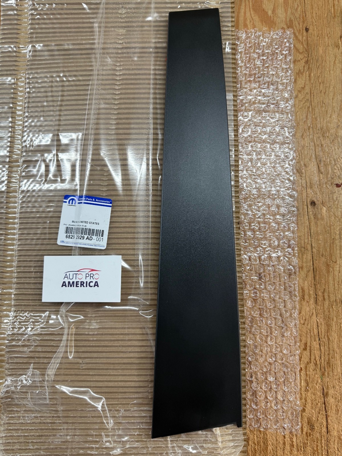 Front Door B-Pillar Applique Molding 2019-2026 Ram 1500 DT LEFT DRIVER OEM MOPAR