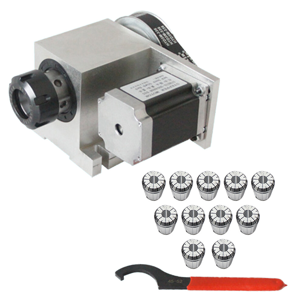 ER32 Router Rotational Rotary Axis 4th Axis CNC Collet Chuck Engraving Machine!