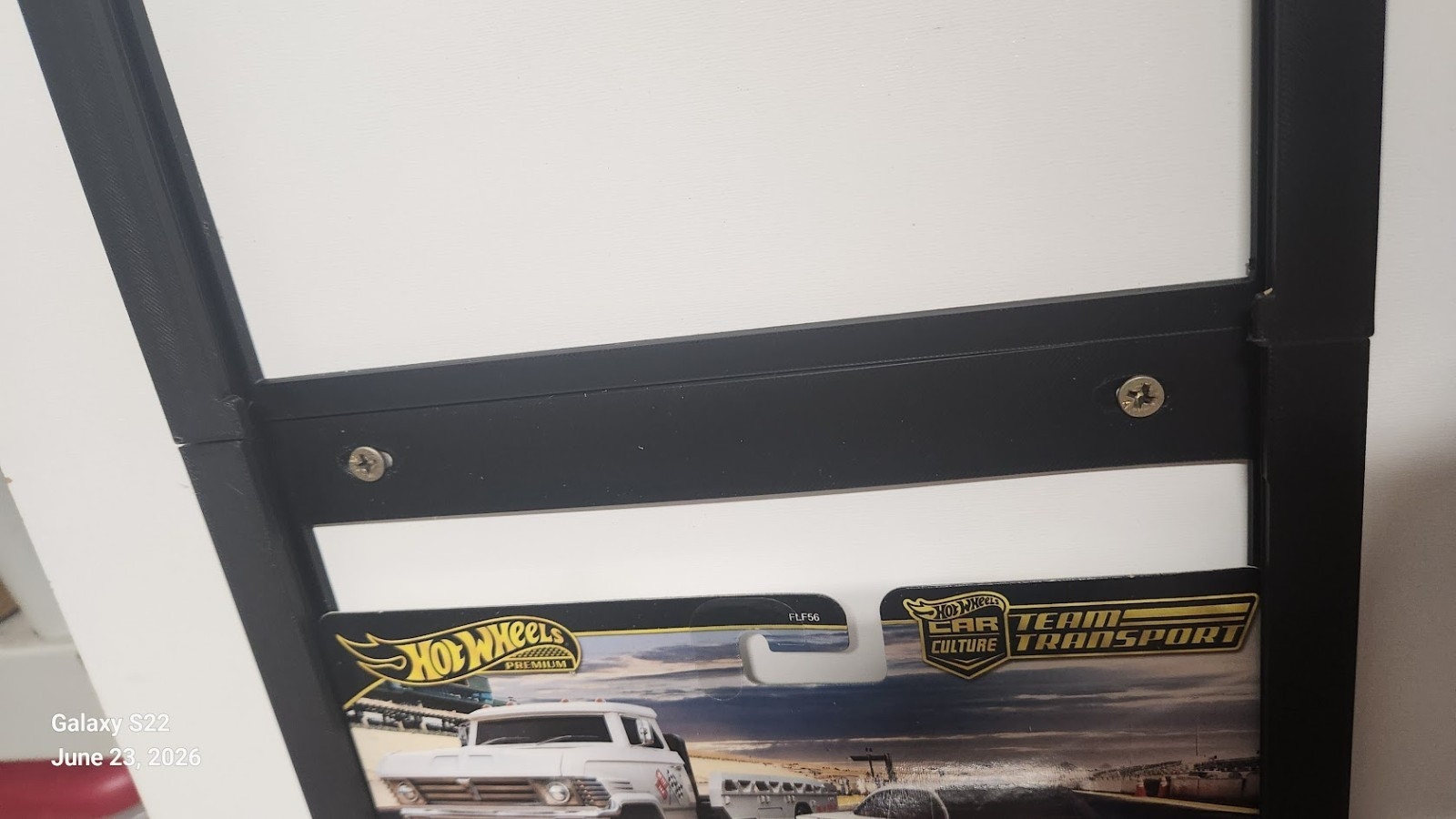 Fits Hot Wheels "Team Transport" Cards. Display Rack Wall Mounting System