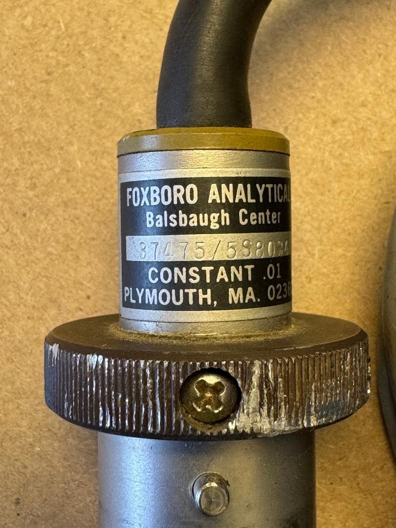 FOXBORD ANALYTICAL BALSBAUGH CENTER 37475 5S8084 CONDUCTIVITY RESISTIVITY CELL