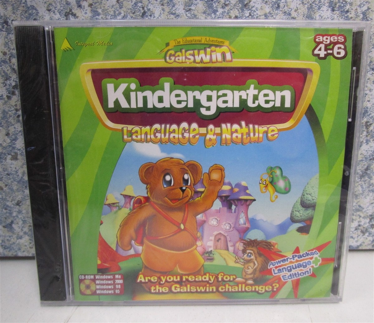 Software PC Galswin Kindergarten Language and Nature Ages 4-6 NEW SEALED Jewel