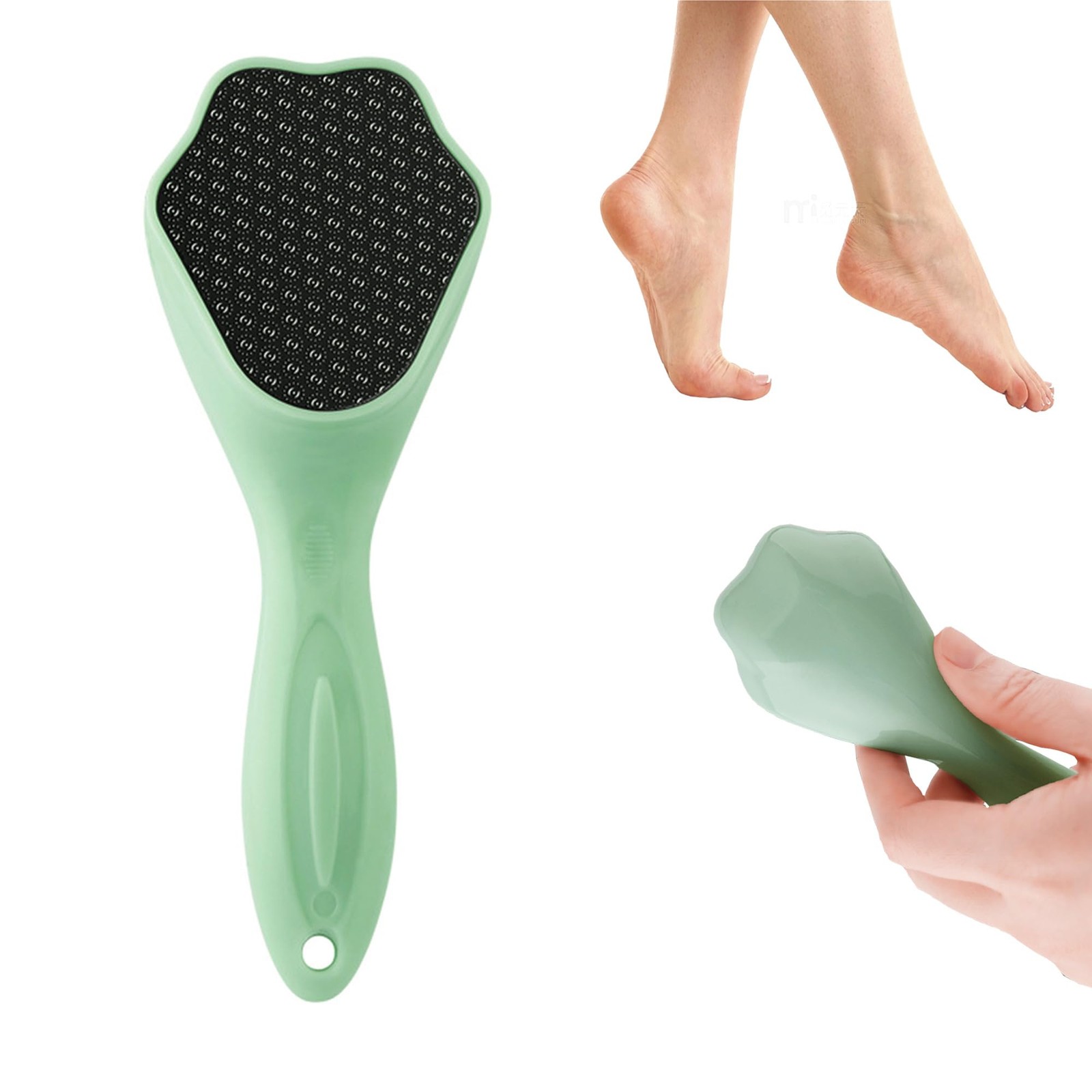 Hard Skin Remover Nano Glass Foot File - 1 Count (Pack of 1), Green