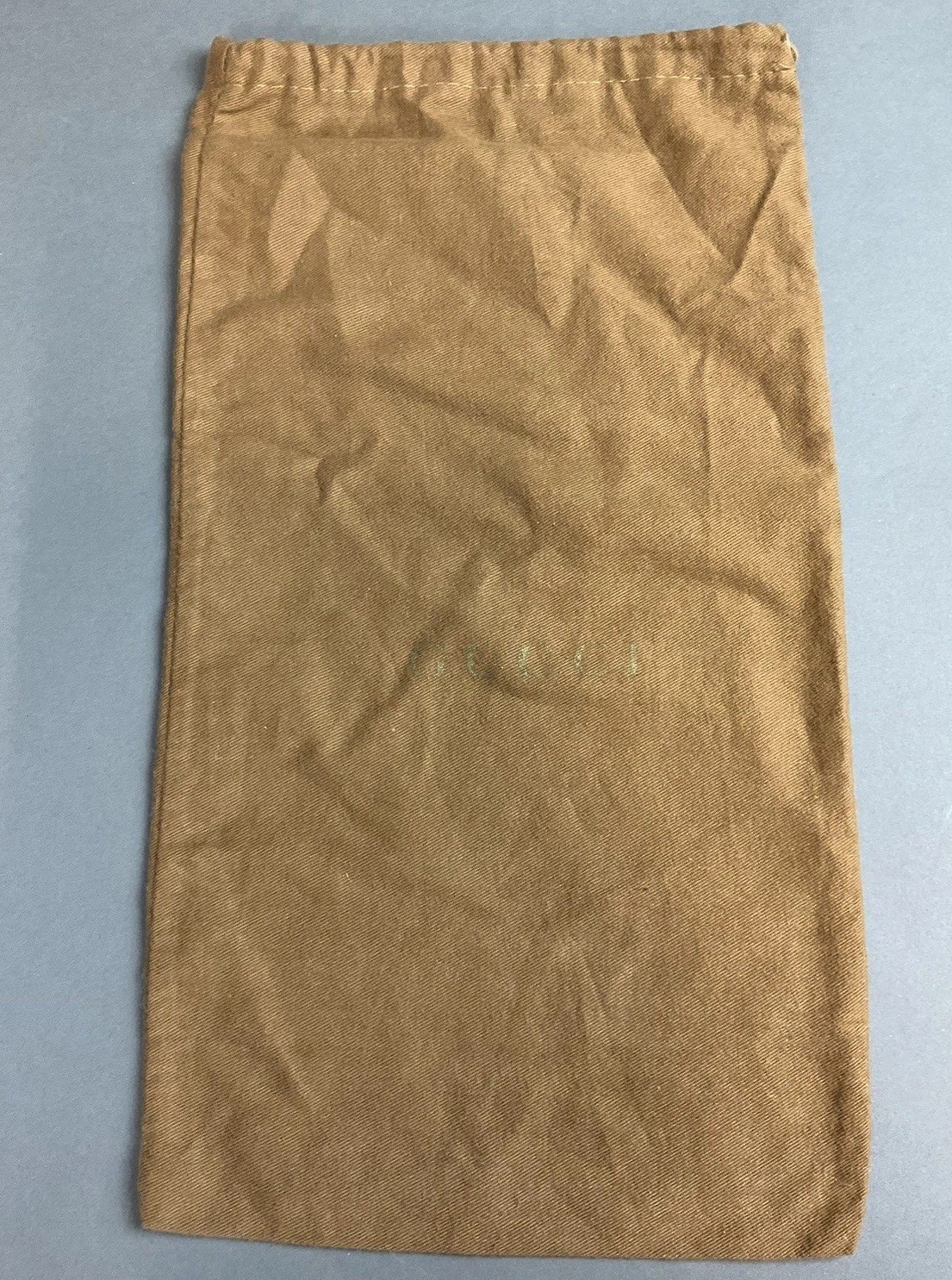 Authentic Gucci Brown Dust Bag AUTHENTIC Logo 8.5x15.5"