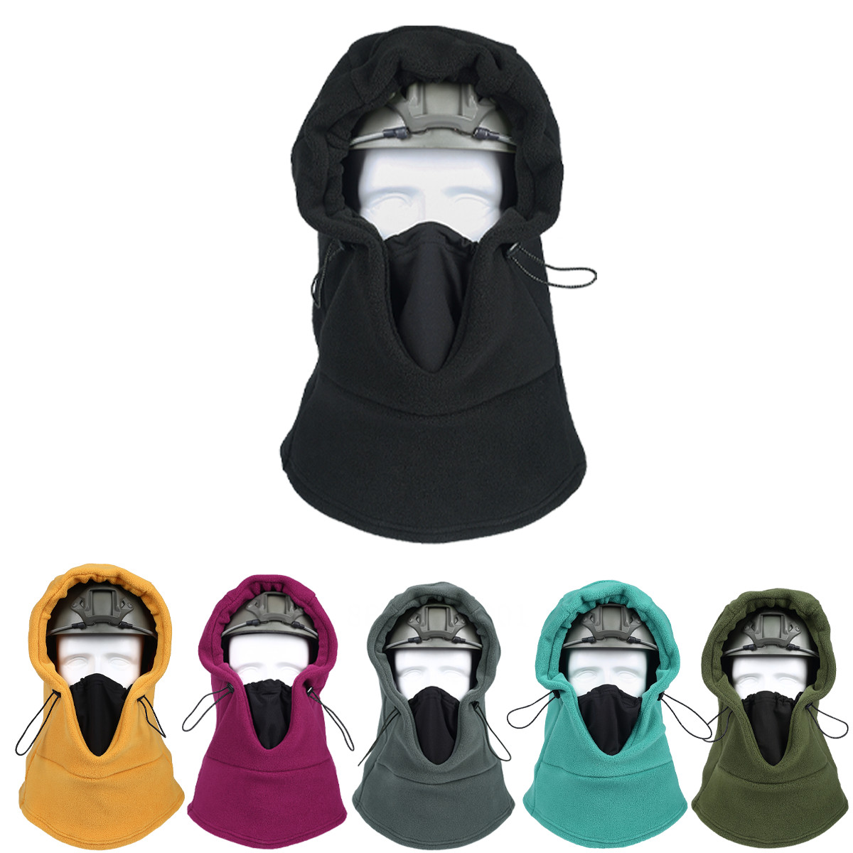 Fleece Balaclava Ski Bike Full Face Mask Neck Warmer Windproof Winter Sports Cap