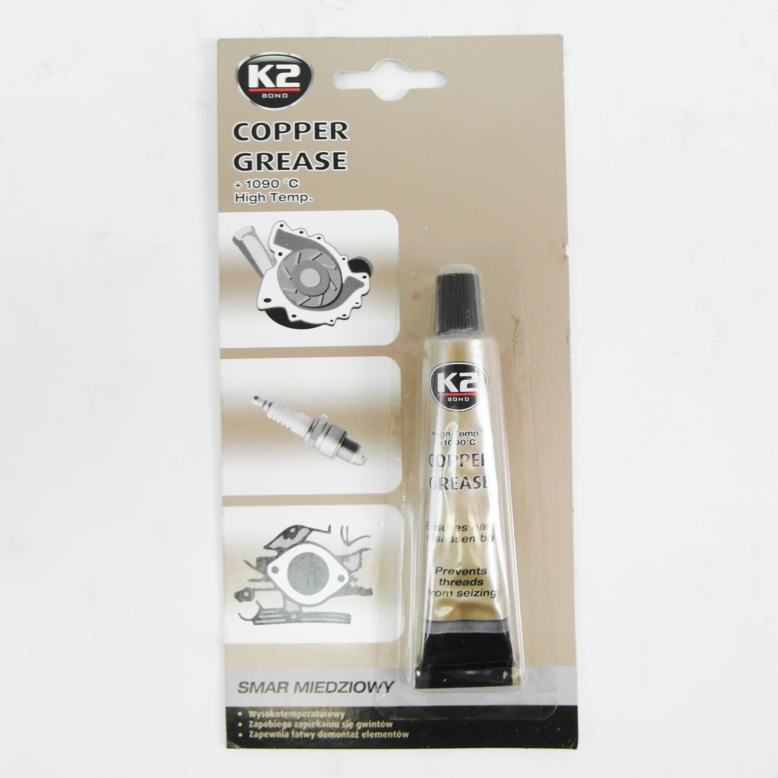 K2 Copper Paste up to + 1090°C B401 Copper Grease Mounting Paste Cu Brake Paste