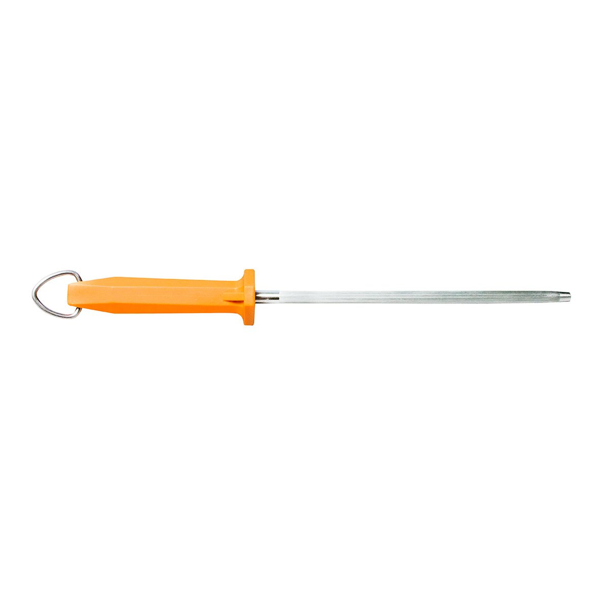 -449998 Honing Steel, Coarse, 10", Orange Handle Butcher Steel Sharpener