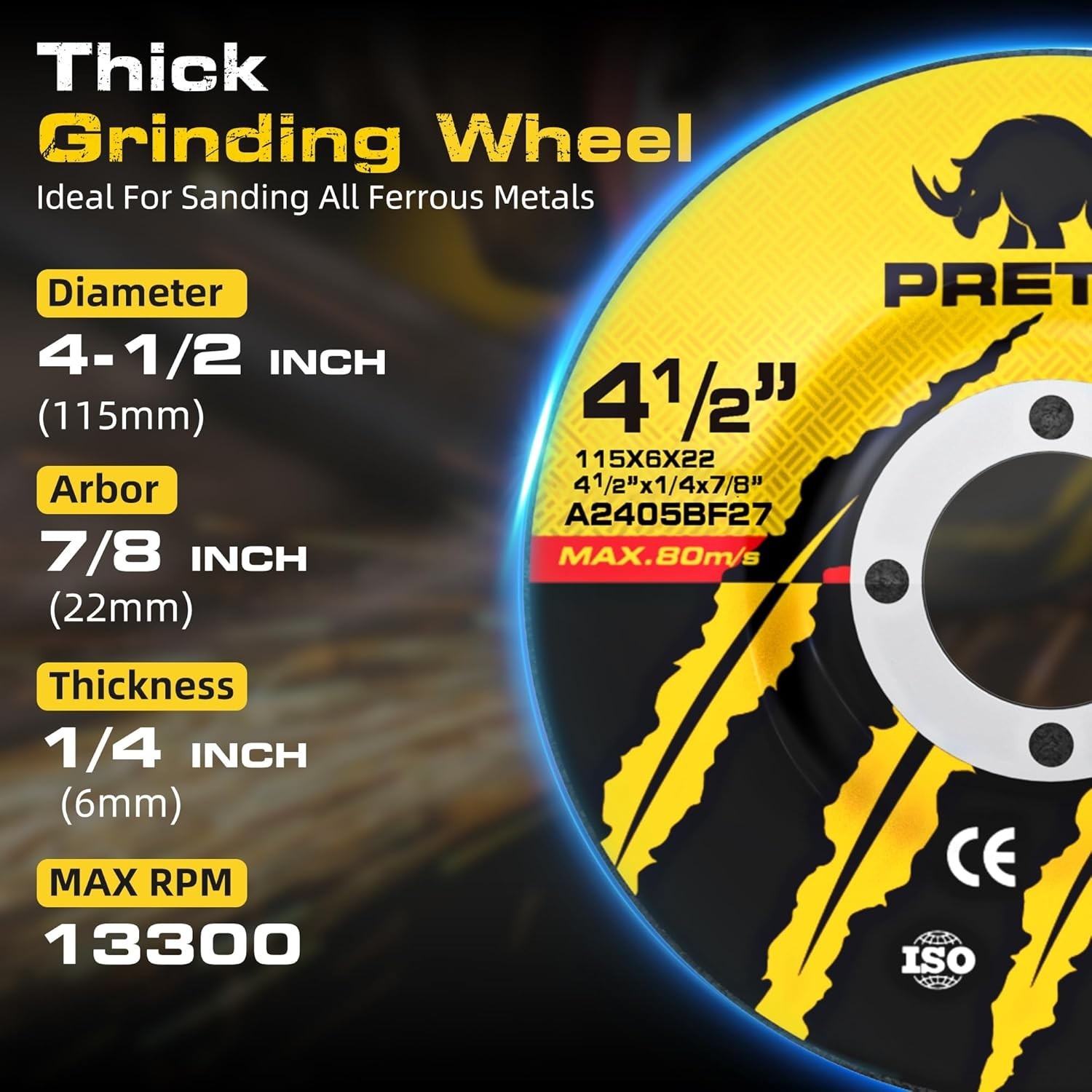 26-Pack Angle Grinder Discs 4.5'' - Durable Cutting & Grinding Solution