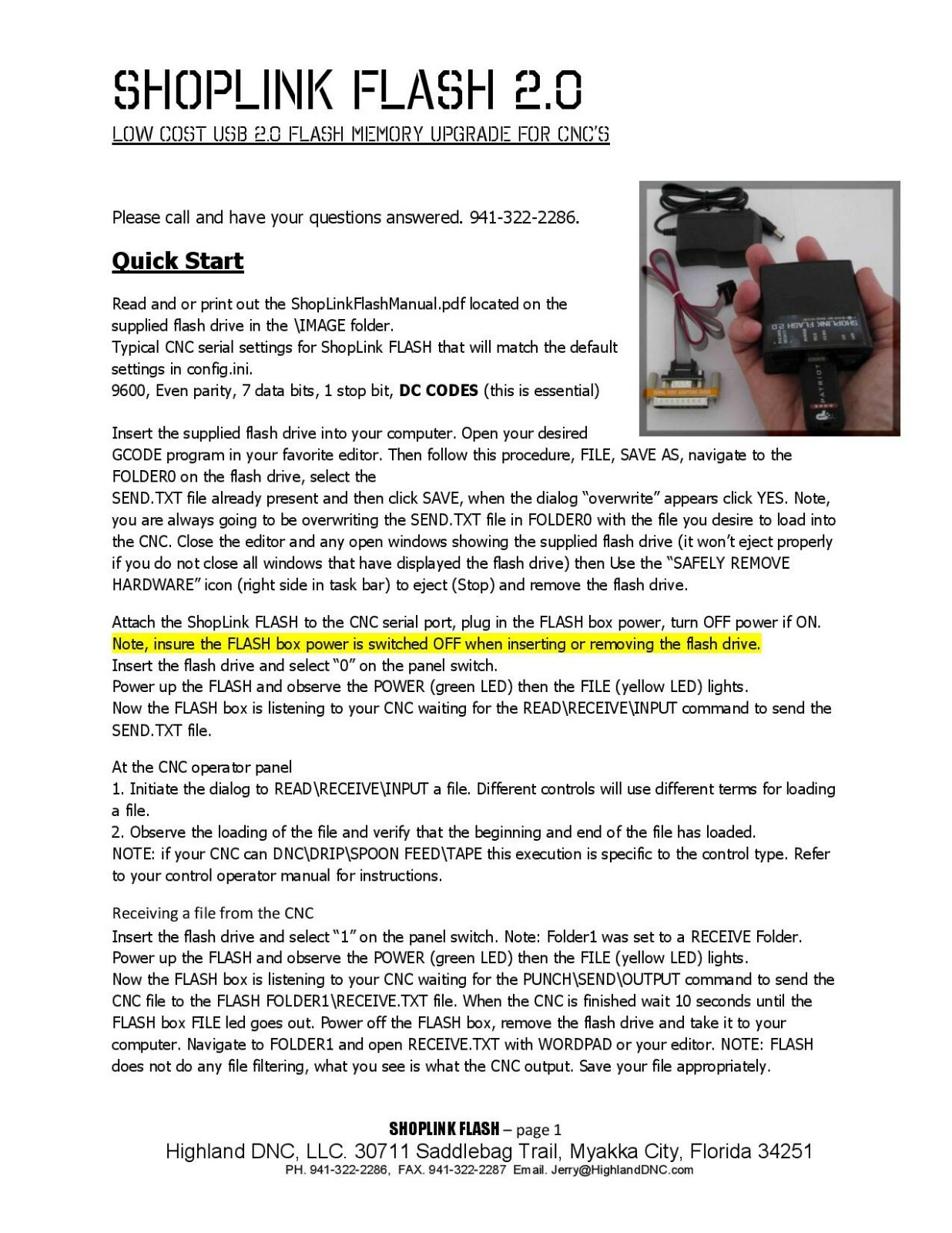Fanuc USB FLASH memory upgrade for Fanuc CNC, Read-Punch-Drip feed thru RS232