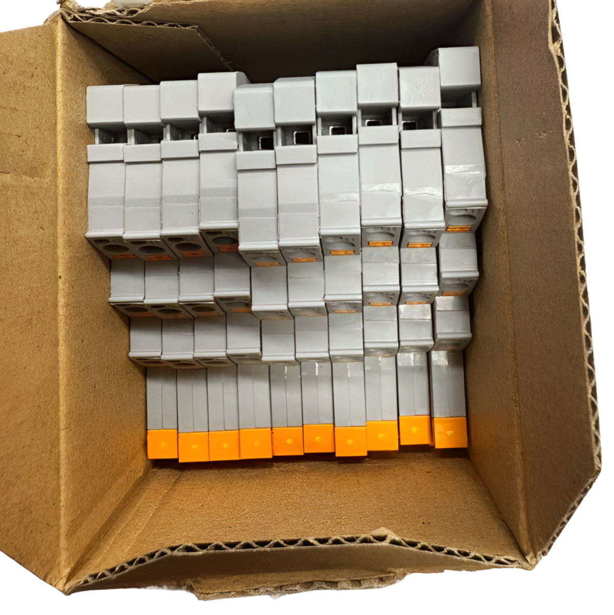 (Box of 10) Phoenix RIF-0-BPT/21 Relay Base, 6A, 250V, 24-16AWG *Free Shipping*