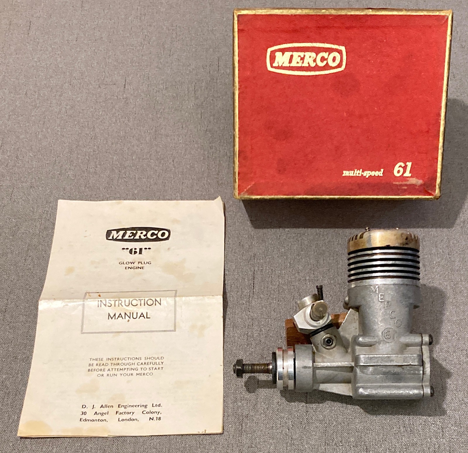 Merco 61 Multi Speed - Model Airplane Engine & box
