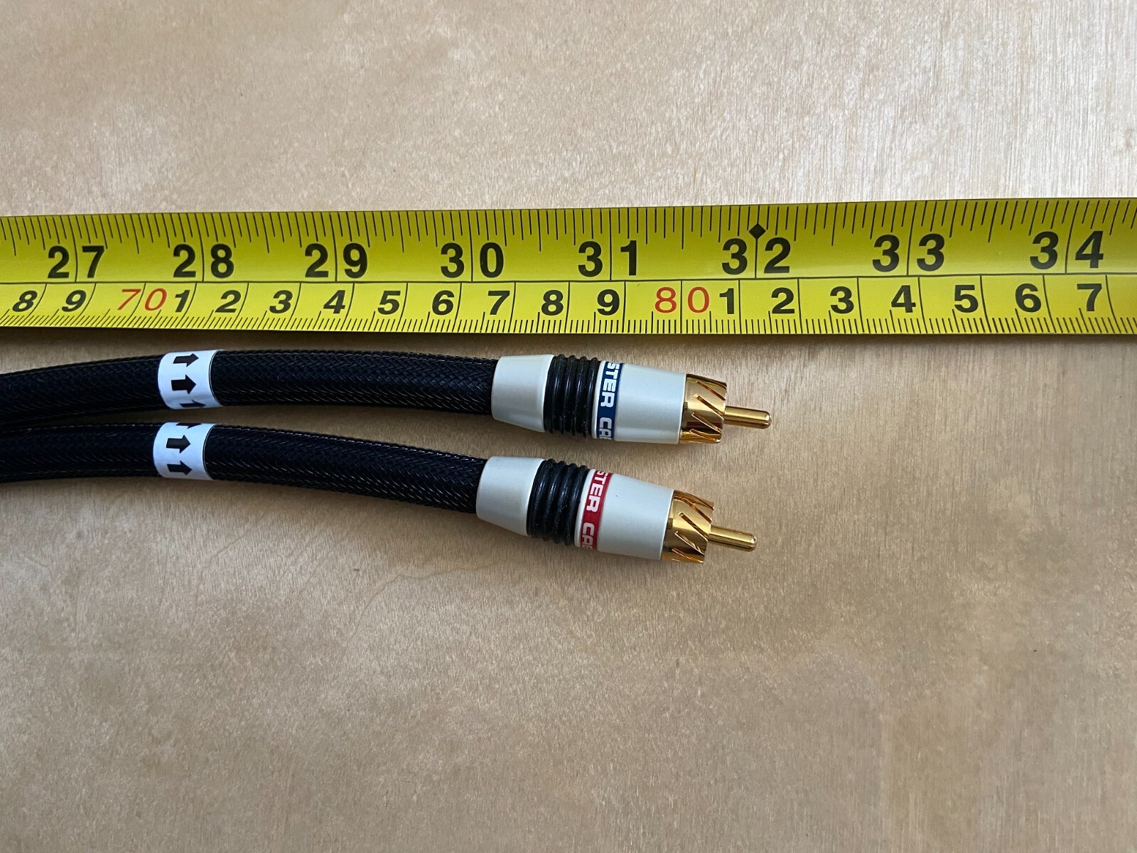 0.75m Monster cable M Series M1000 Gen2 stereo audio RCA interconnect cable