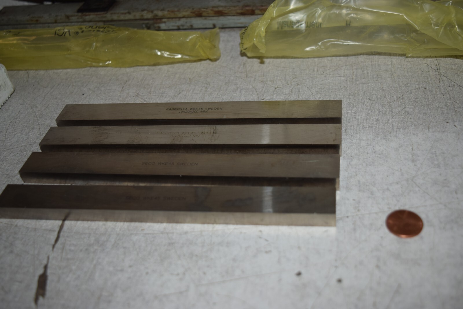 Fagersta Seco WKE45 10x20x200MM Blank Tool Bits Lot of 4